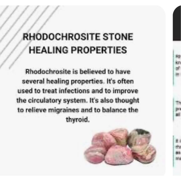 RHODOCHROSITE beaded bracelet - Picture 7 of 10